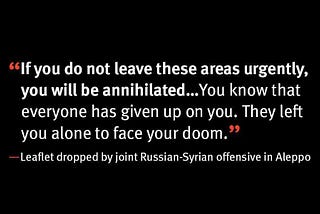 Fighting Assad in Syria Means Getting Off Your Ass outside Syria