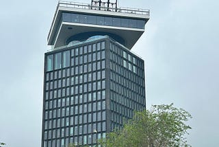 swings on top of A’DAM Lookout