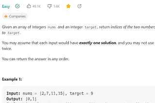 LeetCode- Two Sum in Javascript