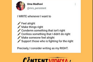 ContentVidhya-A Path To Create your Success Story