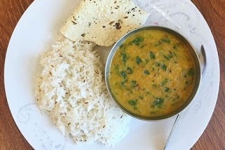 Dal Palak / Spinach in lentils