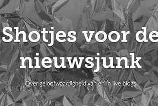 Live Blogs: ongekend genre