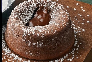 Keto Chocolate Lava cake.