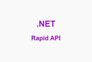 Creating your own project on RapidAPI using .Net 8 and c#