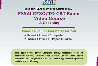 FSSAI CFSO/TO CBT Exam Video Course: Your Complete Guide to Cracking the Exam with CrackGradeB