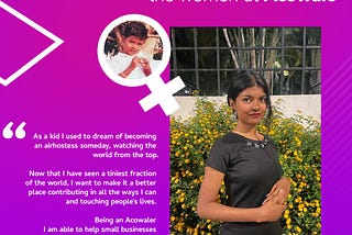 Little girls with dreams become women with vision. We at #Acowale is always proud of our women.