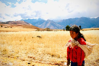 A young Quechua girl in Peru’s Sacred Valley in July 2007.