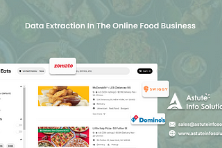 Data Extraction in Online Food Business