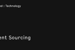 Event Sourcing