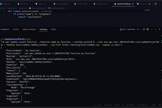 Creating and Deploying Lambda Functions.