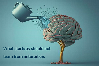 What startups should not learn from enterprises