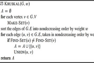 MINIMUM SPANNING TREE: