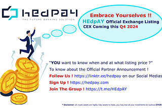 HEdpAY Official Exchange Listing