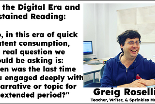 The Power of Sustained Reading in an Age of Distraction