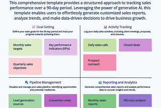 90 day tracking sheet template with generative AI