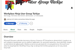 Workplace Ninja User Group Türkiye ! Released !