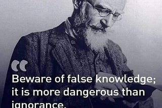 Beware of False Knowledge