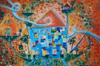 A legend about finding the place for a Bridge-House