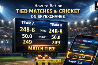How to Bet on Tied Matches in Cricket on SkyExchange