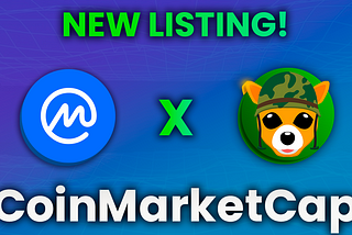 We got listed on CoinMarketCap!