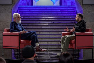 David Letterman interviews Ukrainian President Volodymyr Zelenskyy