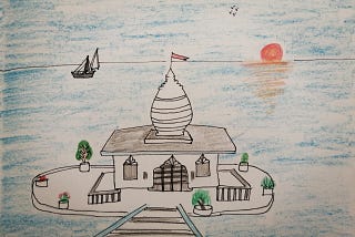Temple in the sea- Story of Sew Dass Sadhu
