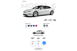 Tesla Configurator & Battery Range Calculator— Interactive HTML Email Experiment
