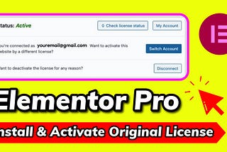 How To Install and Activate Elementor Pro Original License WordPress Plugin