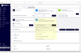 Definition of Default Permissions — TRONITY Fleet