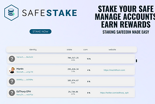 How to Unstake SafeCoin ($SAFE)