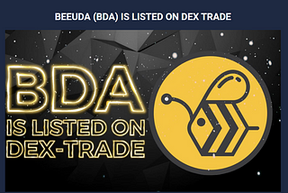 Beeuda Listed on DEX-Trade