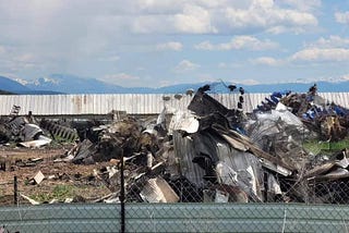 A Mink Farm Is Demolished