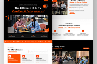 Coworking Space Website UIUX Design