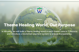 Theme Healing World, Our Purpose