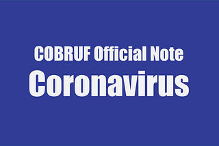 Official Note About COVID-19 (Coronavirus)