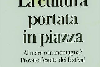 Cosa penso di quello che pensate dei Festival.
