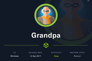HTB — Grandpa Write up