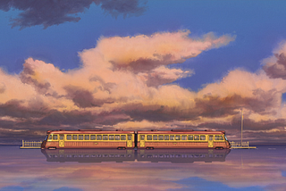 Train scene from Studio Ghibli’s Spirited Away