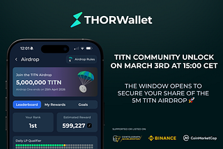 TITN Community Unlock on March 3rd at 15:00 CET
