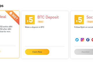 Bybit…$10 bonus upon sign-up