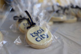 Tsai CITY branded holiday cookie