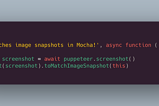 Image Snapshot Testing with Mocha