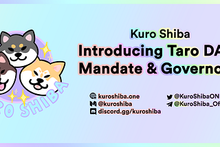 Introducing Taro DAO: Read Our Mandate and Meet the Governors!