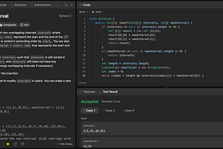 Leetcode 57. Insert Interval