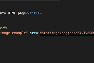 How to embed images into HTML?