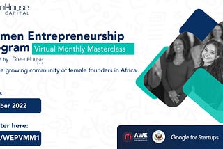 We are super excited to announce the launch of our Pan-African Female Founder Community Program. 🚀