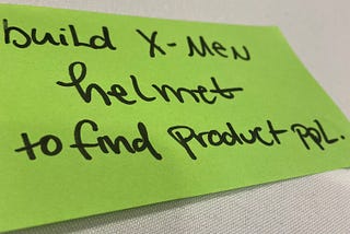 Build X-Men helmet to find product people