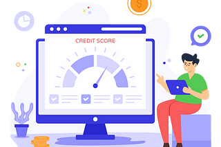 This image shows the credit score which is generally CIBIL score in India. This image is used in a article which tells how CIBIL score affects your loan consolidation process.