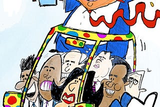 Watching The Clown Car Spins Its Wheels