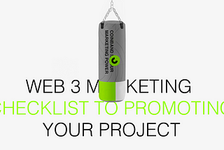 Web3 Marketing Checklist Banner.